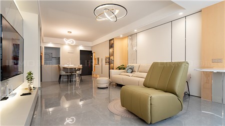 10.6w裝修114m²現(xiàn)代原木風的家 | 麗爾曼頓全房全屋整裝